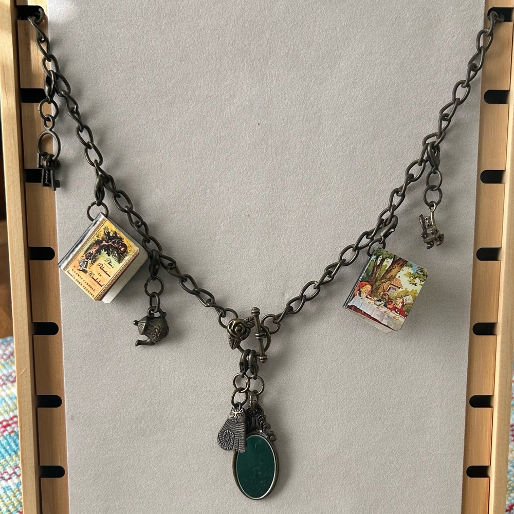 Alice in Wonderland Charm Necklace Vintage-Inspired Storybook Jewelry